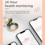 Smart Ring Health Tracker for Women Men, Fitness/Sleep/Stress/HR Tracker, Fitness Tracker with Steps, Distance & Calorie Count, iOS & Android Compatible, IP68 Waterproof (#10) - Image 6