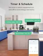 Winees Matter Smart Plug 2 Pack, Smart Outlet Work with Alexa, Apple Home, Google Home, SmartThings, 15A/1800W Max for Home Automation, APP Remote Control,Timer&Schedule, 2.4G Wi-Fi Only - Image 3