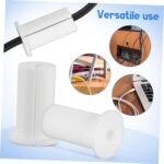 POPETPOP 2pcs Cable Hole Grommets Silicone Wall Feed Through Sealers for Cable Management Easy Installation Durable Wall Cover for Home Theater Office Use - Image 8