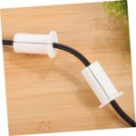 POPETPOP 2pcs Cable Hole Grommets Silicone Wall Feed Through Sealers for Cable Management Easy Installation Durable Wall Cover for Home Theater Office Use - Image 10