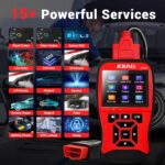JD906 OBD2 Scanner I/M Status Scanner for Car Live Data ECU Info Car Battery Voltage Test Code Reader for Cars and Trucks DTC Lookup Mode 6/Mode 8 - Image 3