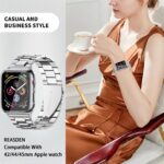 Compatible With Apple Watch Band and Case Iwatch Ultra 10 9 8 7 6 5 4 3 2 1 SE 49mm 45mm 46mm 44mm 42mm 41mm 40mm 38mm Series,Men Women Classic Classy Stainless Steel Metal Business - Image 7