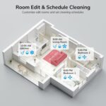 ILIFE A12 Pro Robot Vacuum and Mop Combo, Self Emptying Station for 60 Days, LiDAR Navigation, Home Mapping, No-Go Zones, 2.4G WiFi/App/Alexa/Remote Control, for Hard Floors, 110V - Image 7