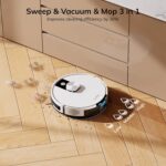 ILIFE A12 Pro Robot Vacuum and Mop Combo, Self Emptying Station for 60 Days, LiDAR Navigation, Home Mapping, No-Go Zones, 2.4G WiFi/App/Alexa/Remote Control, for Hard Floors, 110V - Image 8