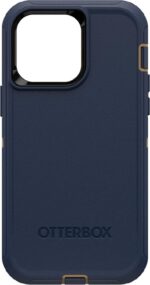 OtterBox iPhone 14 Pro Max (Only) Defender Series Case - Rugged & Durable - Includes Holster Clip Kickstand - Non-Retail Packaging - (Blue Suede Shoes) - Image 4