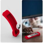 IFCASE Silicone Shockproof Case for Apple TV 4K 2021/2022 Siri Remote Compatible with AirTag, Wall Mount (Red) - Image 7