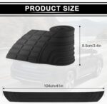 SINGARO Car Rear Bumper Protector, 41inch x3.4inch Car/SUV Universal Rubber Anti-Scratch Trunk Exterior Accessories - Image 3