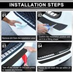 SINGARO Car Rear Bumper Protector, 41inch x3.4inch Car/SUV Universal Rubber Anti-Scratch Trunk Exterior Accessories - Image 5