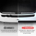 SINGARO Car Rear Bumper Protector, 41inch x3.4inch Car/SUV Universal Rubber Anti-Scratch Trunk Exterior Accessories - Image 6