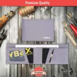 Microfiber Waterproof RFID Slim Bifold Wallet for Men - Minimalist Front Pocket Card Holder Holds up to 10 Cards and Cash, Grey - Image 3