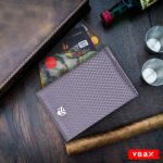 Microfiber Waterproof RFID Slim Bifold Wallet for Men - Minimalist Front Pocket Card Holder Holds up to 10 Cards and Cash, Grey - Image 4