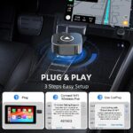 Mini Android Auto Wireless Adapter - 2 in 1 Micro Wireless CarPlay Adapter, Plug & Play for Factory Wired CarPlay, iOS 10+ & Cars 2016+ - Image 3