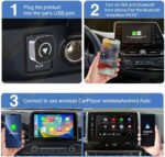 Mini Android Auto Wireless Adapter - 2 in 1 Micro Wireless CarPlay Adapter, Plug & Play for Factory Wired CarPlay, iOS 10+ & Cars 2016+ - Image 4