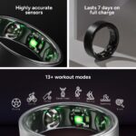 Smart Ring Sizing Kit | Size First Before You Buy | Includes 8 Sample Ring Sizes for Men, Women | Tracker for Health, Fitness, Steps, Sleep, Stress, Workouts, Sports, HRV, SPO2, Temp & Nutrition - Image 5