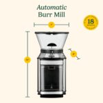 CUISINART Coffee Grinder, Electric Burr One-Touch Automatic Grinder with18-Position Grind Selector, Stainless Steel, DBM-8P1 - Image 6