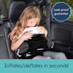 hiccapop UberBoost Inflatable Booster Car Seat | Blow up Narrow Backless Booster Car Seat for Travel | Portable Booster Seat for Toddlers, Kids, Child | Black/Gray - Image 7