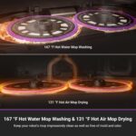 Eureka J15 Ultra Self Emptying Robot Vacuum, 19,000 Pa Suction, Flex-Arm Mop Design, 167℉Hot Water Mop Washing & 131°F Hot Air Drying, AI Obstacle Avoidance, Black - Image 7