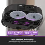 Eureka J15 Ultra Self Emptying Robot Vacuum, 19,000 Pa Suction, Flex-Arm Mop Design, 167℉Hot Water Mop Washing & 131°F Hot Air Drying, AI Obstacle Avoidance, Black - Image 8
