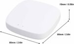 Hyuduo Wireless Smart Home Bridge Control Center Compatible with Tuya Assistant Supports 50 Devices Remote Control (White) - Image 4