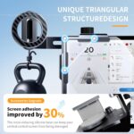 MagSafe Phone Mount for Model 3/Y/S/X/Cybertruck - Magnetic Car Phone Holder with N52 Magnet 360° Rotatable Alloy Stand Silicone Pad Screen Safe & Universal Fit (Sky Grey - Image 5