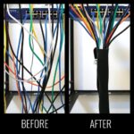 Klein Tools 80053 Cable Management Kit with Self-Adhesive Cable Clips and 3-Foot Long Cable Management Sleeves, 22-Piece - Image 9