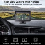 Backup Camera with Monitor Back up Camera System for Car Truck Reverse Camera Plug and Play Waterproof Rear View with 4.3’’ Monitor Safe Parking with 23-feet Power Cable - Image 3