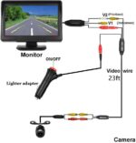 Backup Camera with Monitor Back up Camera System for Car Truck Reverse Camera Plug and Play Waterproof Rear View with 4.3’’ Monitor Safe Parking with 23-feet Power Cable - Image 6