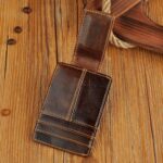 Le'aokuu Rfid Blocking Mens Cowhide Money Clip Credit Card Case Handy Slim Wallet Magnet (A Rfid Coffee) - Image 6