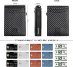 Wallets for Men,Slim Detachable Dual use Leather Slots Credit Card Holder, RFID Blocking Smart Pop Up Card Wallet,Mans Wallet Blocking Bifold Front Pocket with Gift Box - Image 4