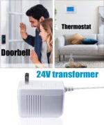 24 Volt Transformer, C Wire Adapter Thermostat, Compatible with Conventional Thermostats and Doorbells Power Supply (23ft Cable) - Image 5