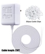 24 Volt Transformer, C Wire Adapter Thermostat, Compatible with Conventional Thermostats and Doorbells Power Supply (23ft Cable) - Image 7