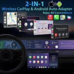 Wireless Carplay Adapter, Android Auto Wireless Adapter, 2025 Upgraded 2 in1 Converts Wired to Wireless Carplay Dongle Plug for iPhone/Android Auto, Stable and no Latency for Cars from 2017 - Image 3