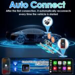 Wireless Carplay Adapter, Android Auto Wireless Adapter, 2025 Upgraded 2 in1 Converts Wired to Wireless Carplay Dongle Plug for iPhone/Android Auto, Stable and no Latency for Cars from 2017 - Image 4