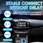 Wireless Carplay Adapter, Android Auto Wireless Adapter, 2025 Upgraded 2 in1 Converts Wired to Wireless Carplay Dongle Plug for iPhone/Android Auto, Stable and no Latency for Cars from 2017 - Image 6