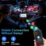 Wireless Carplay Adapter, Android Auto Wireless Adapter, 2025 Upgraded 2 in1 Converts Wired to Wireless Carplay Dongle Plug for iPhone/Android Auto, Stable and no Latency for Cars from 2017 - Image 8