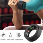 6 Pack Silicone Ring Cover Compatible with Oura Ring Protector, Elastic Ring Cover for Oura Ring Gen 3 for Working Out Women Men(Black+Blue+White+Grey+Orange+Transparent, (L (12/13/14)) - Image 4