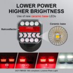 Agrieyes USB-C Wireless Trailer Lights, Adjustable Magnetic Tow Light with Retroreflectors, Rechargeable Towing Light Kit Reverse for Trucks, Boat, RV, Vehicle, Caravan - Image 6