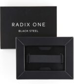 Radix One Black Steel - RFID Blocking Minimalist Front Pocket Ultra Thin Strong Wallet Money Clip - Image 6