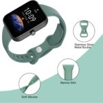 10 Pack 20mm Slim Watch Bands Compatible with Amazfit GTS/GTS 2/GTS 2e/GTS 2 mini/GTS 3/GTS 4/GTS 4 mini, Soft Silicone Band Sport Replacement Strap for Amazfit Bip/Bip U Pro/Bip 3/Bip 3 Pro - Image 3