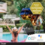 Smart Heavy Duty Outdoor Power Strip WiFi Plug Water-Resistant Socket, Electrical Power Extension Cord, Outlet Switch and Timer Works Remotely with Alexa, G Assistant (4 Sockets) Black - Image 6