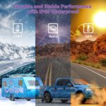 eRapta Reverse Camera 3.0 License Plate Backup Camera HD 149° Wide Rear View IP69K Waterproof IR Night Vision Easy Mount DIY Grid for Cars Trucks Pickups SUV RV Van Jeep ERT11 - Image 5