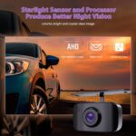 eRapta Reverse Camera 3.0 License Plate Backup Camera HD 149° Wide Rear View IP69K Waterproof IR Night Vision Easy Mount DIY Grid for Cars Trucks Pickups SUV RV Van Jeep ERT11 - Image 6