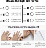 Smart Ring for Women Men, Fitness Tracker with Heart Rate/Blood Oxygen/Blood Pressure/Sleep/Pedometer Monitor, No Subscription Fee, IP68 Waterproof Health Rings for iOS & Android - Image 6