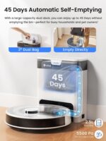 Lefant LiDAR Robot Vacuum and Mop, 45-Day Self-Emptying, 190° PSD Obstacle Avoidance, Customized Cleaning, Multi-Floor Mapping, 5500Pa Strong Suction, 140 Min Runtime, 2.4&5G WiFi, M2 Pro - Image 3