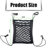 3-Layer Car Mesh Organizer, Car Net Pocket, Car Organizer Storage Between Front Seats, Multifunctional Car Seat Organizer, Barrier of Backseat Pet Kids, Driver Storage Netting Pouch - Image 3
