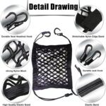 3-Layer Car Mesh Organizer, Car Net Pocket, Car Organizer Storage Between Front Seats, Multifunctional Car Seat Organizer, Barrier of Backseat Pet Kids, Driver Storage Netting Pouch - Image 4