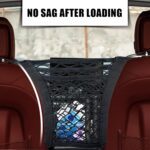 3-Layer Car Mesh Organizer, Car Net Pocket, Car Organizer Storage Between Front Seats, Multifunctional Car Seat Organizer, Barrier of Backseat Pet Kids, Driver Storage Netting Pouch - Image 5
