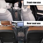3-Layer Car Mesh Organizer, Car Net Pocket, Car Organizer Storage Between Front Seats, Multifunctional Car Seat Organizer, Barrier of Backseat Pet Kids, Driver Storage Netting Pouch - Image 6