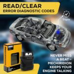 Mechiridion Bluetooth OBDII Scanner | ABS, SRS, CEL Instant Code Readers | Bluetooth Scan Tools for iPhone & Android | Wireless OBD2 Mechanic Scan Tool | Clear Check Engine Light Codes (1 Pack) - Image 6