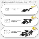 315" Cord Cover and 24 Pcs Fittings for Max 2 Cables Cable Raceway Cable Concealer Cord Management Kit Wire Cord Hider for 1 or 2 Cable Organizer On Wall Paintable Self Adhesive Channel - Image 7